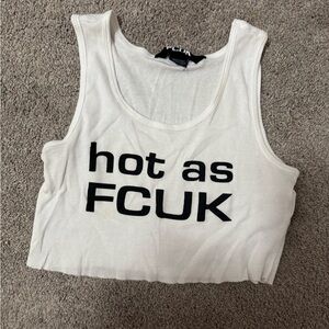 French Connection cut off cropped tank